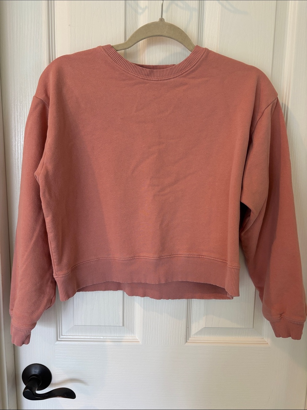 American Eagle Women’s Relaxed Crewneck Sweatshirt - Dusty Rose